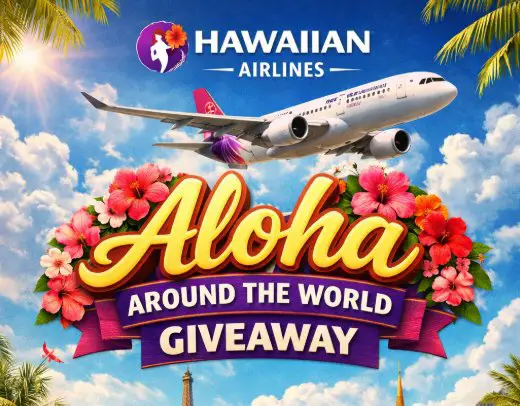 Hawaiian Airlines Aloha Around the World Giveaway - Win a Trip for 2 to Anywhere in the World