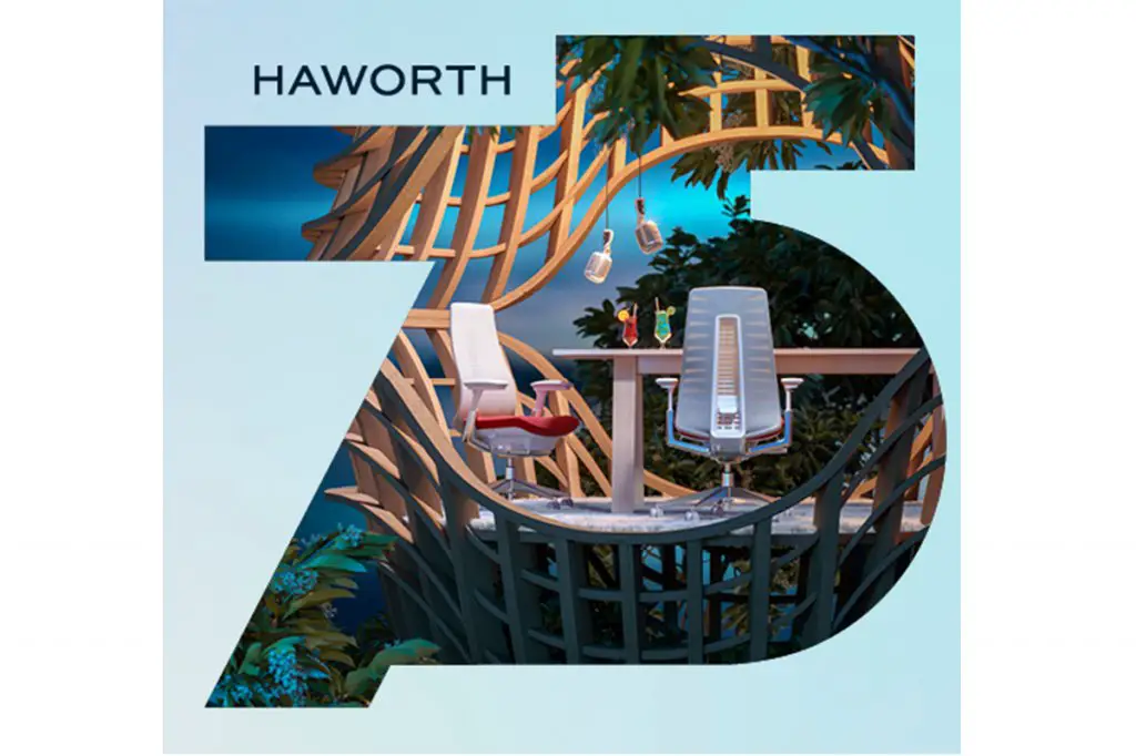 Haworth 75th Anniversary Sweepstakes - Win A Custom 75th Anniversary Fern Chair (2 Winners)