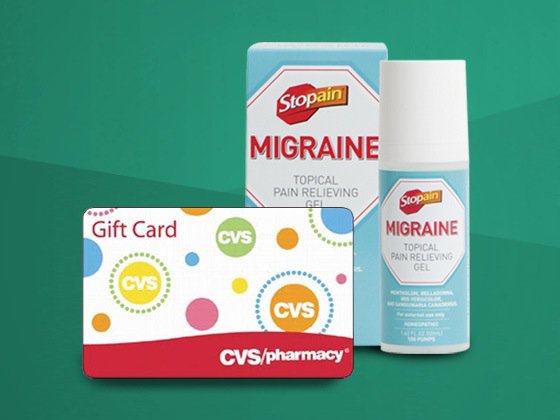 Headache from entering sweeps? 3 will win a $200 CVS Gift Card from Stopain Migraine!