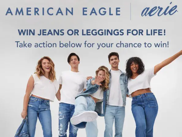 HeadCount American Eagle & Aerie Jeans Or Leggings For Life Sweepstakes - Win Free Jeans Or Leggings For Life ($10,000 Gift Cards)