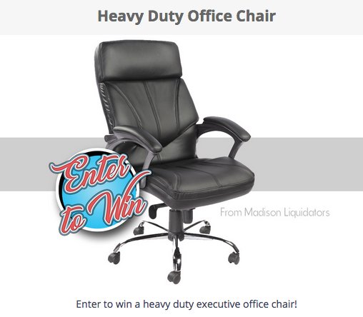 Heavy Duty Office Chair Giveaway