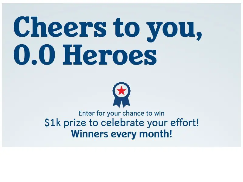 Heineken 0.0 Heroes Contest - Win a $1,000 Gift Card (11 Winners)