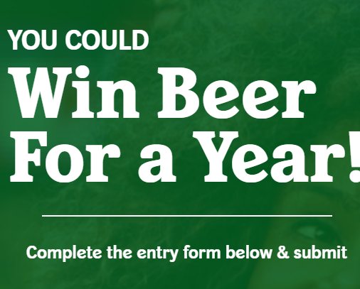 Heineken Free Beer for a Year Giveaway