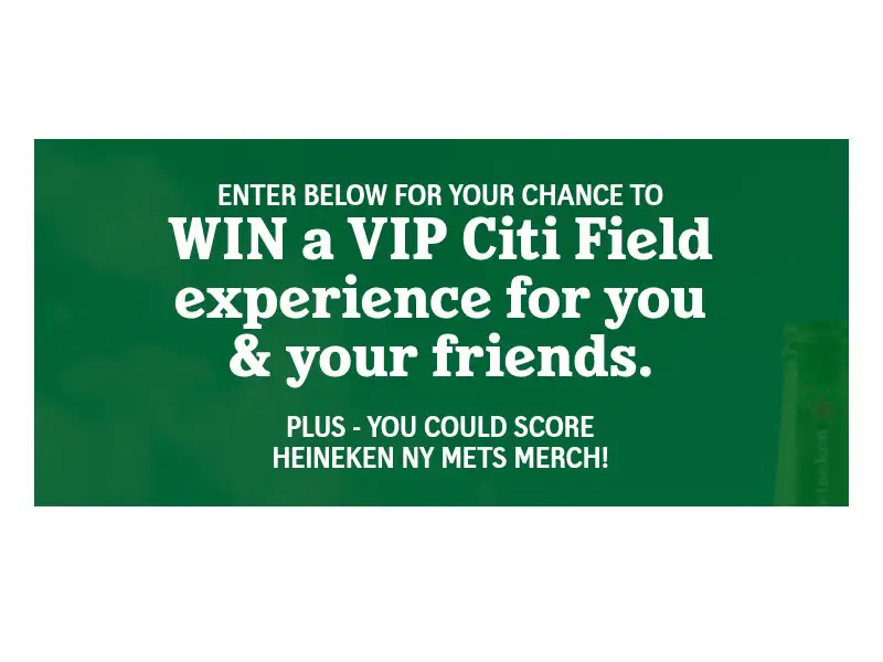 Heineken New York Mets Promotion - Win Mets Tickets Or Merch (CT, NJ and NY Only)