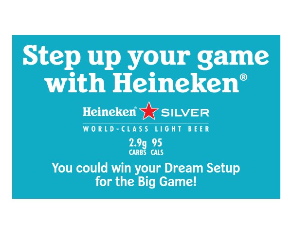 Heineken Silver Setup Sweepstakes - Win A Smart TV, Gift Cards & More