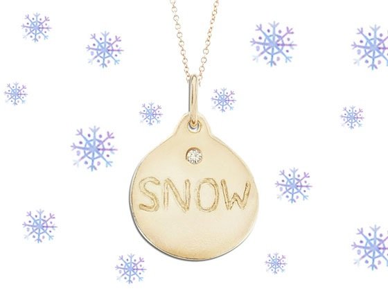 Helen Ficalora 14K Snow Necklace! Win It!