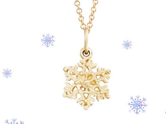 Helen Ficalora Gold Snowflake Necklace Sweepstakes