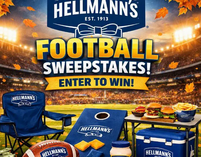 Hellmann’s Fall Football Sweepstakes - Win A $250 Hellmann’s-branded Tailgate Prize Pack