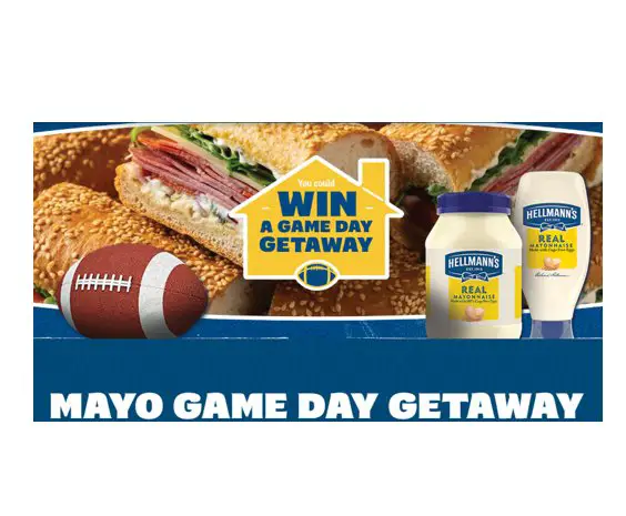 Hellmann’s Mayo Game Day Getaway Sweepstakes - Win A Football Getaway For 6