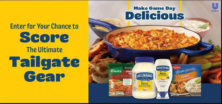 Hellmann’s Tailgate Sweepstakes - Win A Tailgate Package Including Gift Card, Cornhole Game, & A Cooler (5 Winners)
