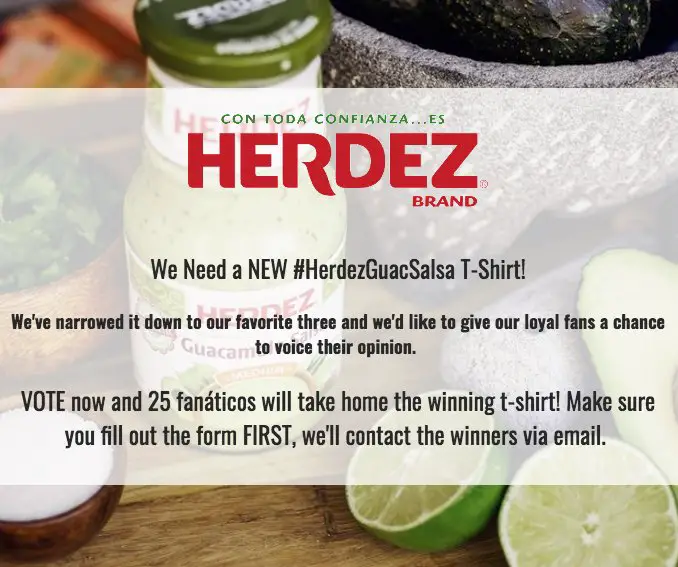 HerdezGuacSalsa T-Shirt Giveaway