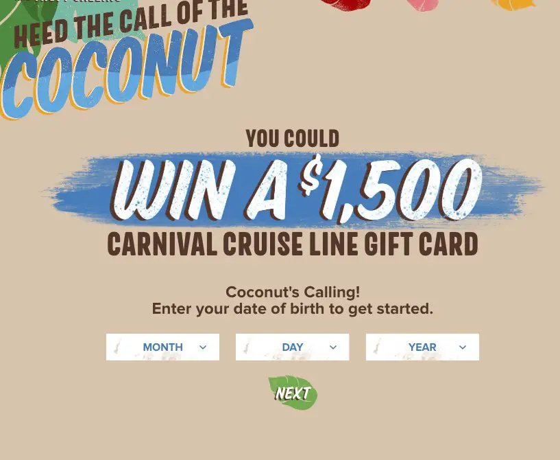 Hershey's Almond Joy Cruise Sweepstakes