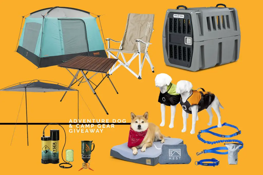Hest Adventure Dog And Camp Gear Giveaway - Win $3,000 Camping Gear For You & Your Dog