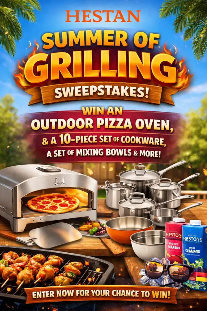 Hestan Summer Of Grilling Sweepstakes – Win An Outdoor Pizza Oven, A 10-Piece Set Of Cookware, A Set Of Mixing Bowls, & More