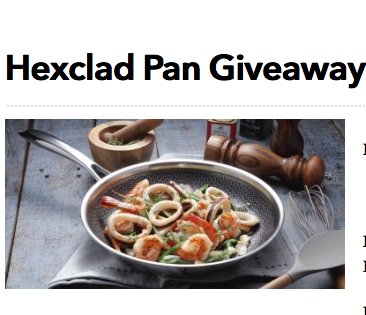 Hexclad Pan Giveaway