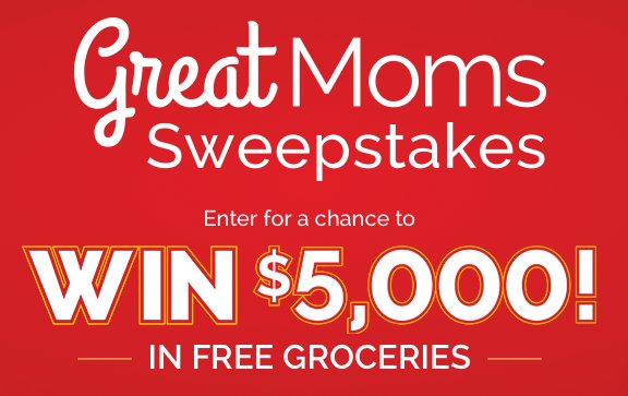 Hey Great Moms! Enter this $5000 Sweepstakes!
