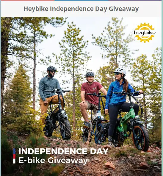 Heybike Independence Day Giveaway - Enter For A Chance To Grab A Free Tyson eBike