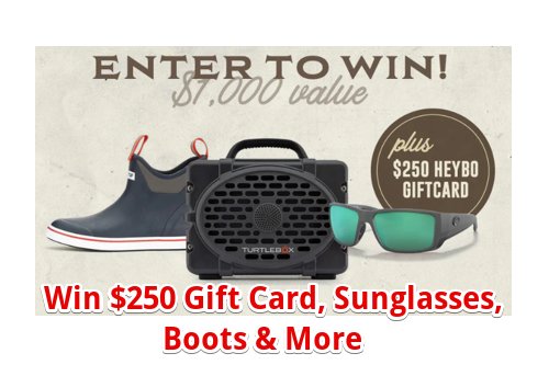 HeyBo Outdoors Spring Giveaway - Win A $250 Gift Card, Sunglasses, Boots & More