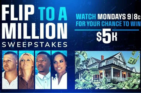 HGTV Flip To A Million Sweepstakes - Win $5,000 {3 Winners]