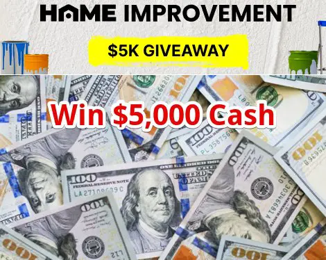 HGTV Home Improvement 5K Giveaway - Win $5,000 Cash