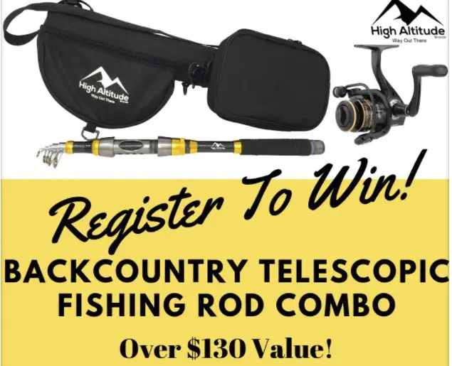 High Altitude Brands Telescopic Fishing Rod, Case & Reel Giveaway