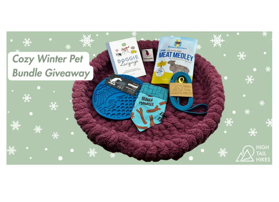 High Tail Hikes Cozy Winter Pet Bundle Giveaway - Win Pet Treats & Products