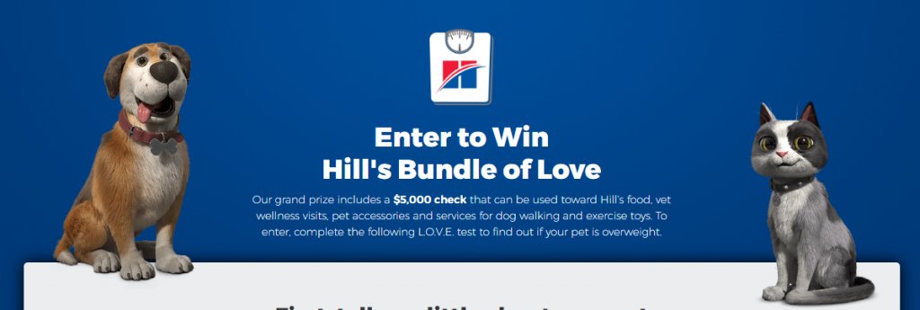 Hill's Pet Bundle Of Love Pet Supplies Giveaway - Win $5,000 Cash Or $25 Gift Card