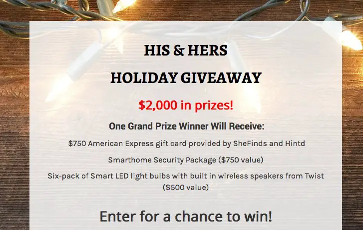 HIS & HERS Giveaway!
