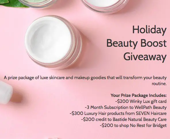 Holiday Beauty Boost Sweepstakes