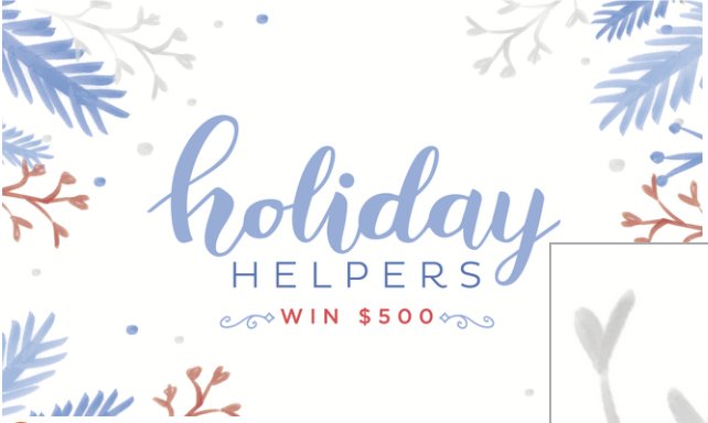 Win the Holiday Helpers Sweepstakes!