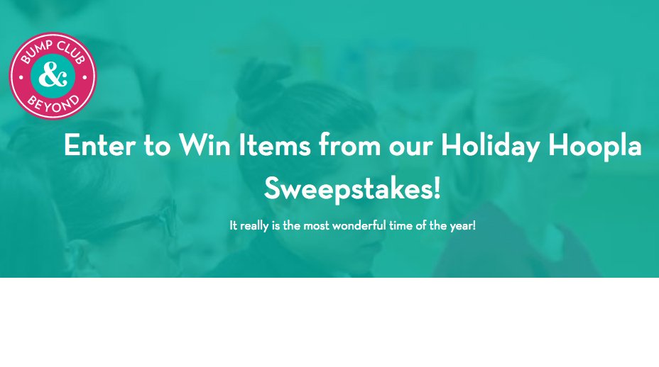Holiday Hoopla Sweepstakes!