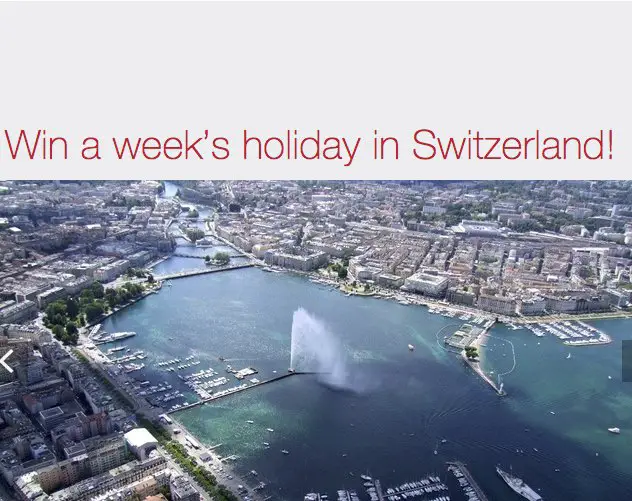 Holiday In Switzerland Sweepstakes