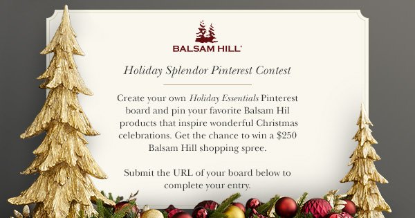 Holiday Splendor Pinterest Contest