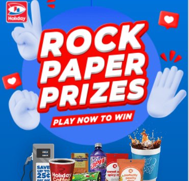 Holiday Stationstores Rock Paper Instant Win Game & Sweepstakes - Thousands of daily prizes to be won