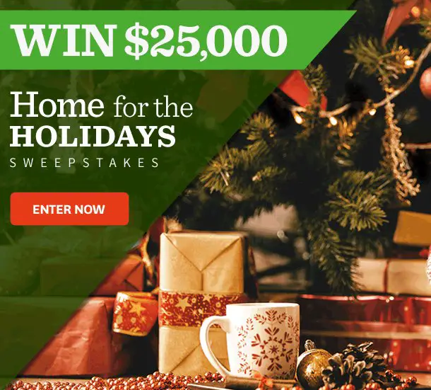 Home For The Holidays Cash Sweepstakes