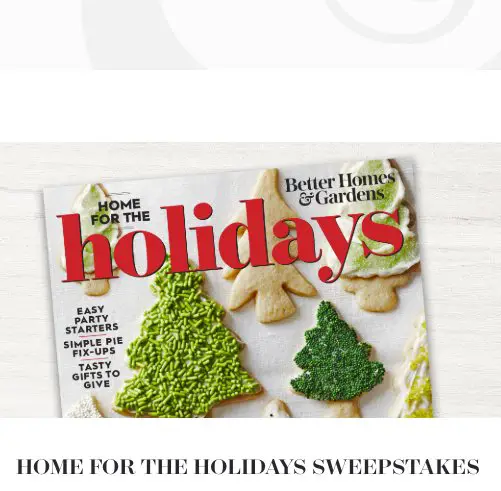 Home For The Holidays Sweepstakes