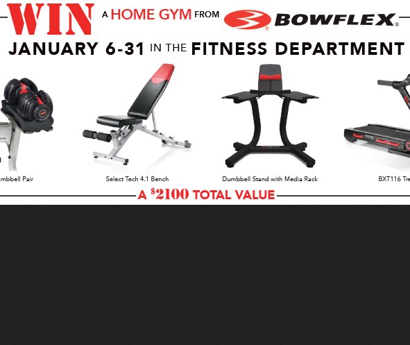 Home Gym From Bowflex Sweepstakes