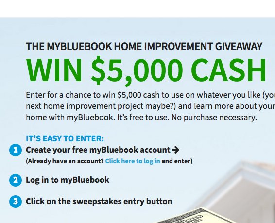 Home Improvement Give Away Sweepstakes