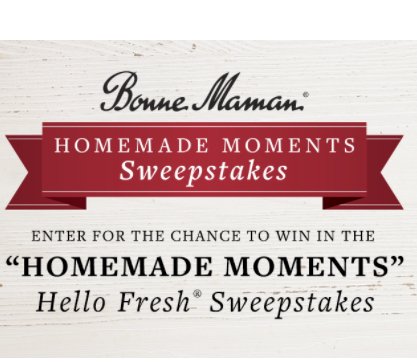 Homemade Moments Sweepstakes