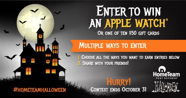 HomeTeam Halloween 2016, 10 Prizes!