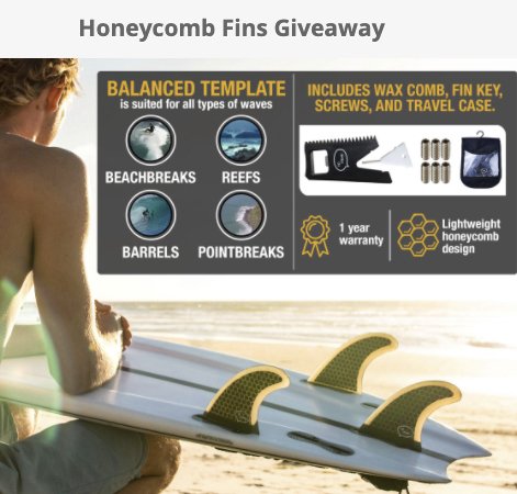 Honeycomb Fins Giveaway