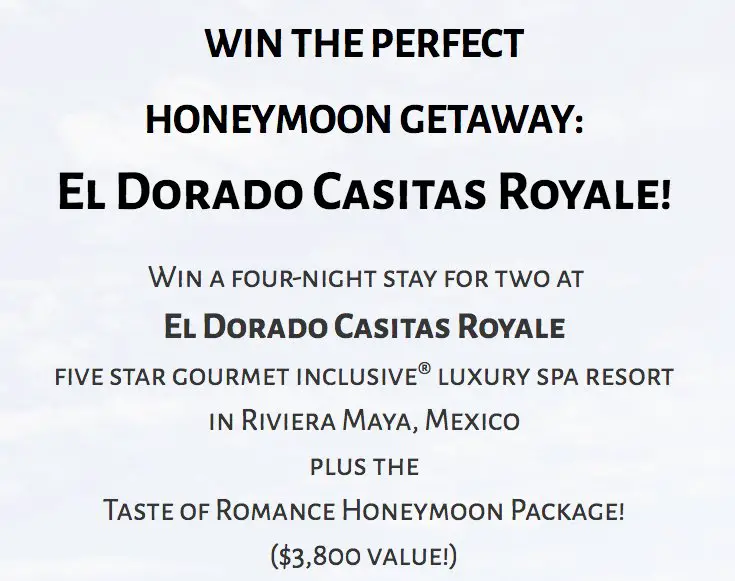 Honeymoon Getaway Sweepstakes