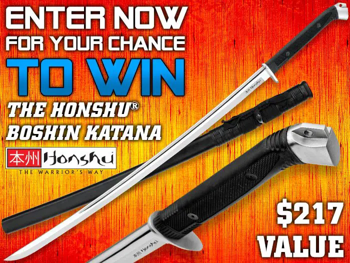 Honshu Boshin Katana Sweepstakes