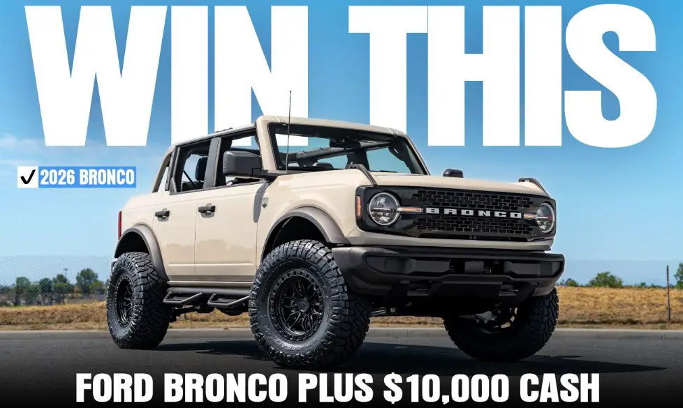 Hooman Threads Bronco Giveaway – Win a 2026 Ford Bronco + $10,000 Cash