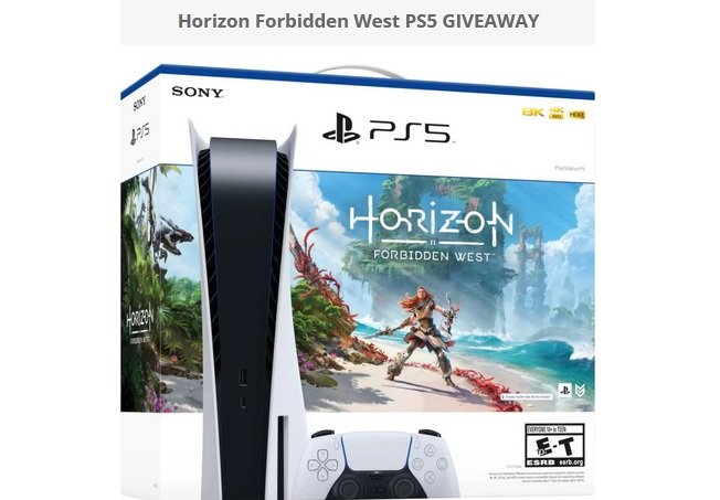 Horizon Forbidden West PS5 GIVEAWAY - Win a PS5 Gaming Console and More