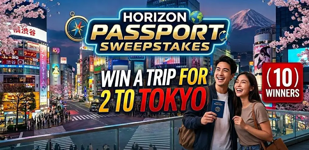 Horizon Passport Sweepstakes – Win A Trip For 2 To Tokyo (10 Winners)