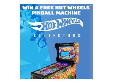 HOT WHEELS 2023 Kroger “Pinball” Sweepstakes - Win A $6,595 Pinball Machine