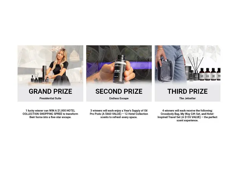 Hotel Collection The Ultimate Presidential Suite Giveaway - Win Hotel Collection Credit & More