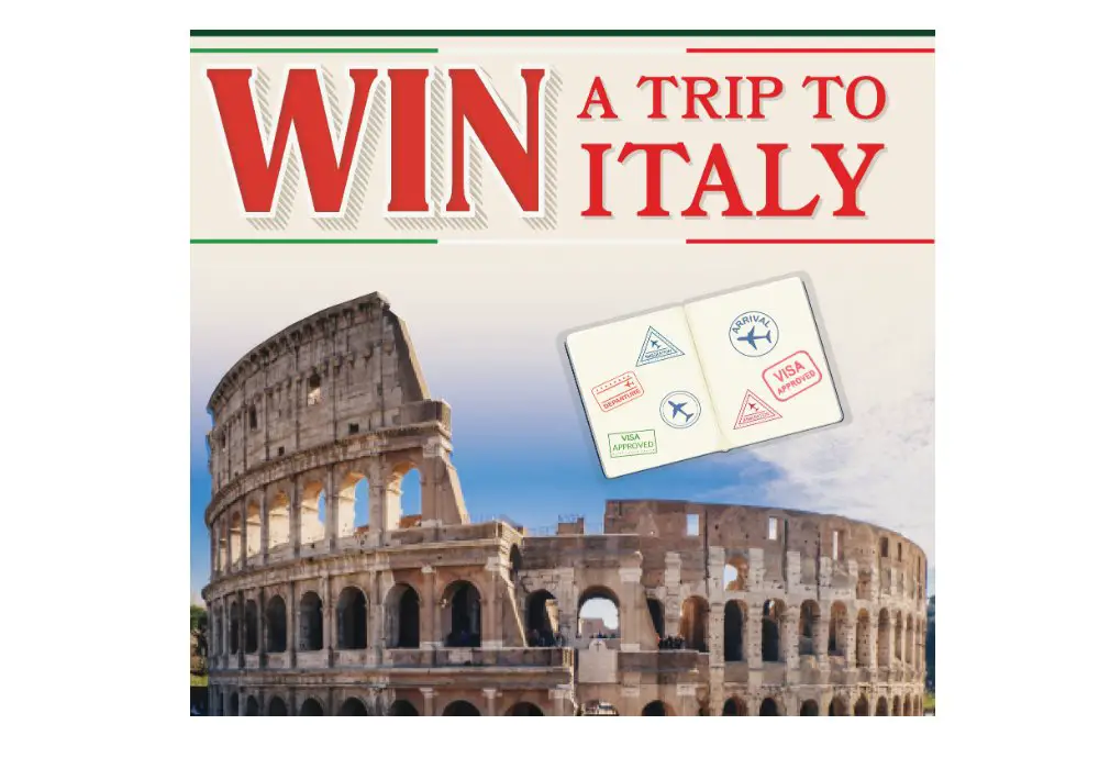 Houchens Food Passport To Italy Sweepstakes - Win A Trip For Two To Italy