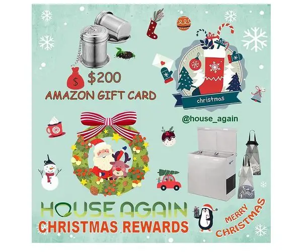 House Again Christmas Rewards - Win A $200  Amazon Gift Card